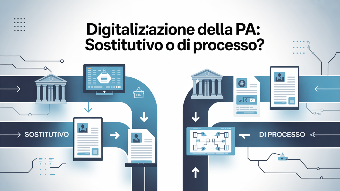 Digitalizzazione della PA: Sostitutivo o di Processo?